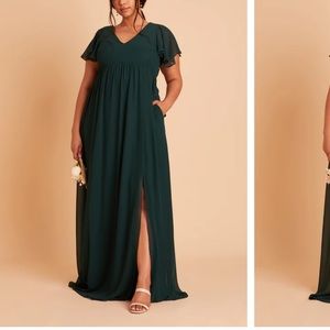 Birdy Grey NWT Hannah Empire Curve Bridesmaid Dress in color Emerald